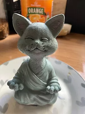 Latex Mould Buddha Meditating Yoga Cat Happy Cat  • £10.99