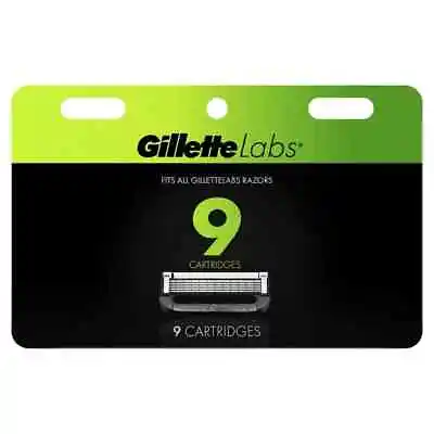 Gillettee Labs Men's Razor Blade Refills With Exfoliating Bar Green 9 Refills • $38.53