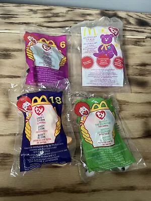 2000 McDonalds Happy Meal Toys Ty Beanie Babies Lot Of 4 Sealed • $12.95