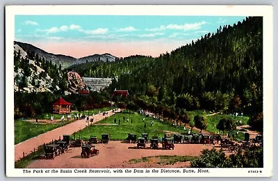 Butte Montana - Park At The Basin Creek Reservoir - Vintage Postcard • $4.49