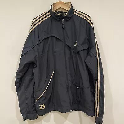 Vintage Y2K Adidas Clima365 Men's Track Suit Set Black 3 Gold Stripes XL Jacket • $80