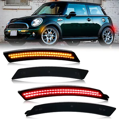 For Mini Cooper R55 R56 R57 R58 R60 R61 Front Rear Smoked LED Side Marker Lights • $35.99
