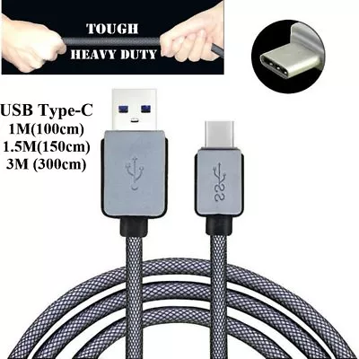 Braided Type-C USB-C Fast 3.1 Heavy Duty Charger Cable Cord Samsung S8 S9 Note 8 • $6.49