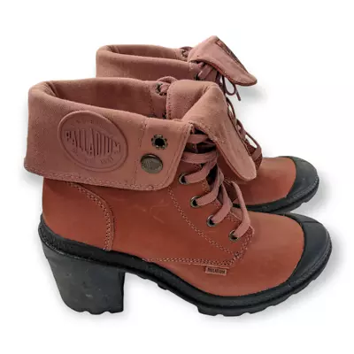 Palladium Boots Dusty Rose Women's Size 6.5 Baggy Heeled  • £96.51