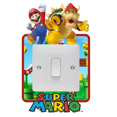 £2.49 • Buy Super Mario Light Switch Surround Sticker Decal Kids Boys Girls Bedroom