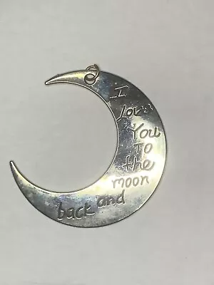 Necklace Moon Charm ‘I Love You To The Moon And Back’ • $1.25