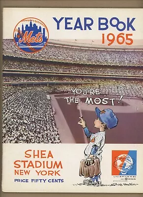 1965 New York Mets Revised Yearbook EX Intact - Pen Mark On Cover • $59.99