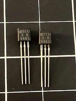 2 Each ~ 2N5461 ~   Original  National Semi ~  JFET Transistor P-Channel ~ TO92 • $9.95
