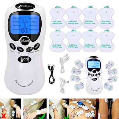 Tens Unit Muscle Stimulator Pulse Massager Electronic Rechargeable Pain Relief • $10.49