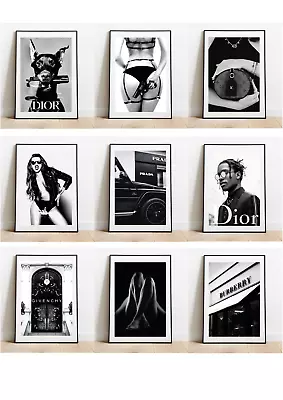 £49.99 • Buy Fashion Designer  Wall Art Print Glamour Living Room Home Decor