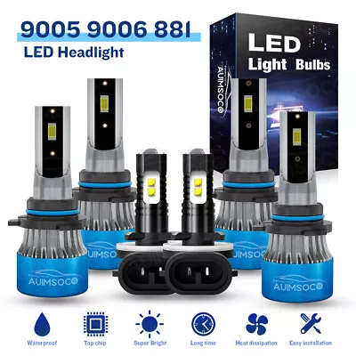 White LED Headlight High/Low Beam+Fog Lights Bulb For Chevrolet C2500 1999 2000  • $69.99