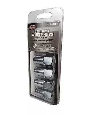 Dorman 711-603 Wheel Nuts Chrome Duplex Mag M14 1.50 Pack Of 4 With Washers New • $14.85