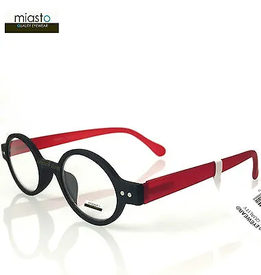 Miasto  Ciao Italy  Small Retro Round Oavl Boho Readers Reading Glasses Specs • $19.93