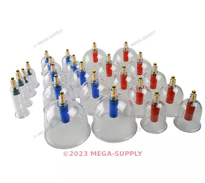 Traditional Chinese Medical Doctor Cupping Kit + DVD Tutorial + 24x Cups + Pump • $44.81