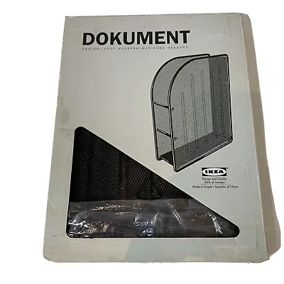 Original Dokument By IKEA Office Metal Black File/Magazine Holder NIB • $28