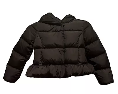 Moncler Girl’s Cayolle Black Puffer Jacket Moncler Sz -6 Anni 116 Cm/6A MSRP$650 • $325