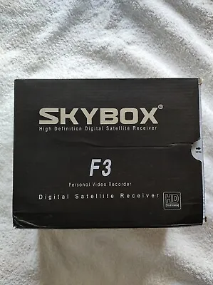 Used Skybox F3 Digital Satellite Receiver In Original Box With Lead And Remote • £18
