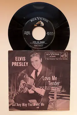 £23 • Buy Elvis Presley Love Me Tender USA 7  Original 1956 Light Pink Sleeve VG+