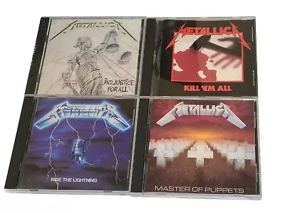 Metallica 4 CD Lot OG Pressings Kill Em All Ride The Lightning Master Of Puppets • $84.99