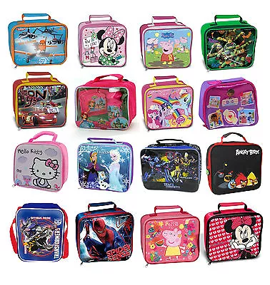 Kids TV Characters  / Disney School Insulated Lunch Bag / Box Kit  New Gift • £5.94