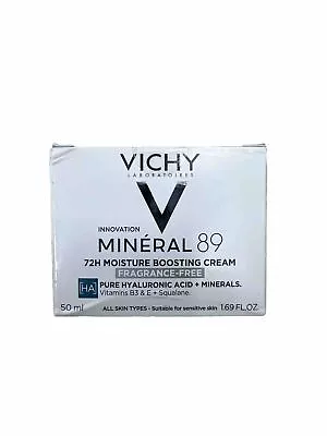 Vichy Mineral 89 72H Moisture Boosting Cream Fragrance-Free 1.69oz. EXP 02/2026 • $19.99