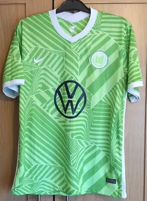 £34.99 • Buy Men's Vfl Wolfsburg 2021/22 Nike Green Home Football Shirt Trikot Size UK XL