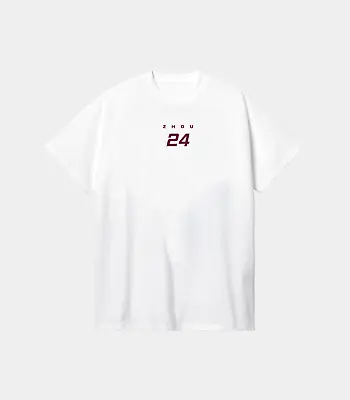 Guanyu Zhou Alfa Romeo T-Shirt White Burgundy F1 Formula One FREE DELIVERY • £14.99