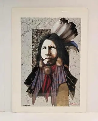 Prayer For Mother Earth JD Challenger Native American Indian Art Print Signed • $74.88