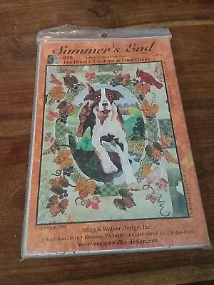 Quilt Applique Pattern Maggie Walker Summer's End Block #10 Fox Hound Grape NEW  • $11.08