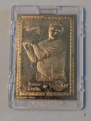 ⚜️ Babe Ruth Diamond Series 22-Karat Gold Baseball Card W/ COA Authentic Yankees • $0.99