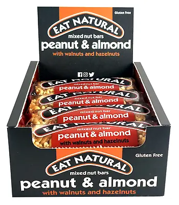 Eat Natural Bars Peanuts & Almond 12x45g Fruit And Nut Bars • £13.99