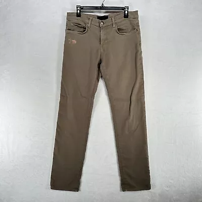 J Brand Jeans Mens 33x31 Brown Denim Kane Straight Leg 5 Pocket Stretch Lyocell • $18.20