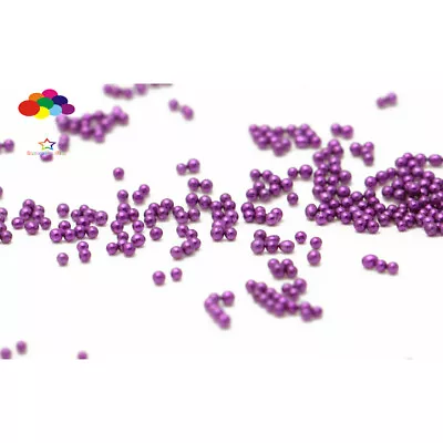 100000 Pcs 12g Glass Roland Purple Micro Beads Small No Hole 0.6-0.8mm Nail Art • $0.99