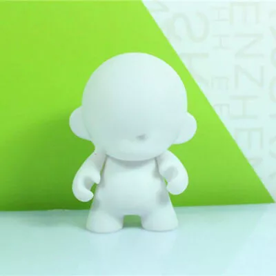 Diy Cute White Embryo 4 Inch Kidrobot Munny Unpainted White Vinyl Art Toy New • $10.31