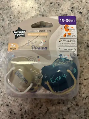 Tommee Tippee I Am Dreamer Limited Edition Pacifiers 2 Pack 18-36 Months • $8