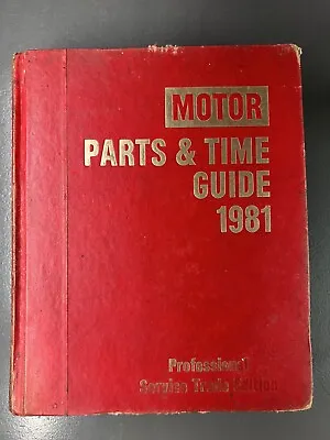 1981 Motor Vintage Labor Time & Parts Guide 53rd Edition Original Nice Used  • $8