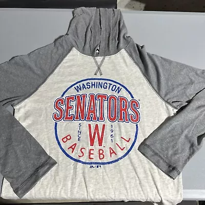 Washington Nationals Senators  Hooded Pullover T-Shirt Size L MLB Baseball • $26.99