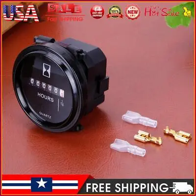 Digital Hour Meter 6V-80V Time Counter Hour Counter Gauge For Marine Boat Engine • $10.59