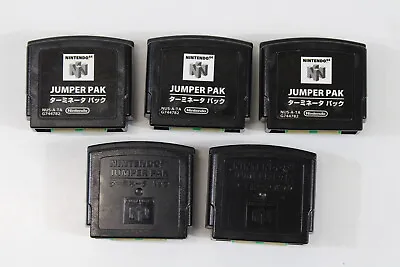 Wholesale Lot 5 Nintendo Jumper Pak Pack For Nintendo 64 N64 NUS-008 OEM WORKING • $44.99