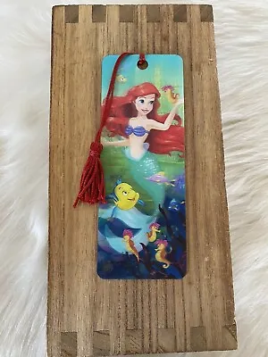 Disney Little Mermaid X ArtGame 3D Moving Image Holographic Bookmark Red Tassel • $10.50