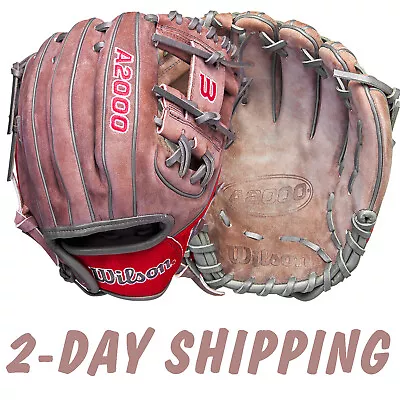 Wilson A2000 PF88 11.25  December 2023 GOTM Infield Glove  Buffed Coal & Red  • $319.95