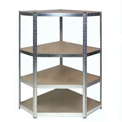 Galvanised Corner Shelving/Racking Garage Storage Unit Shelves 175kg 1500mm MND • £37.94