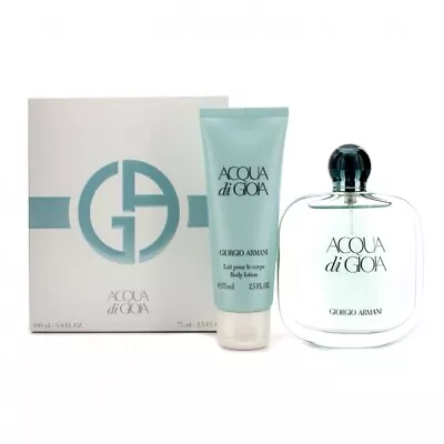 Giorgio Armani Acqua Di Gioia Eau De Parfum 100ml Spray + 75ml B/L Gift Set New • £79.95