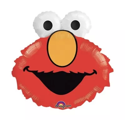 20  Elmo Head Sesame Street Super Shape Mylar Foil Balloon Elmo Birthday Party • $9.99