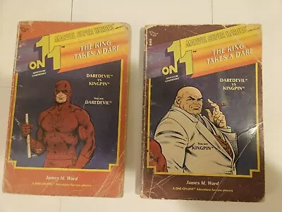 Tsr Marvel 1 On 1 Adventure Books Daredevil & Kingpin. 1st Print! Rare! L@@k! • $19.99