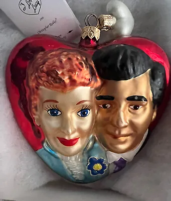 Radko Ornament I Love Lucy  LUCY & RICKY In HEART  • $90