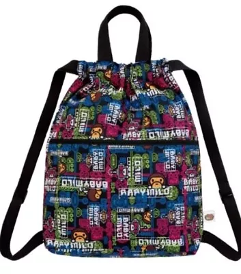 BAPE A Bathing Ape Baby Milo Multicoloured Rucksack Gym Bag Backpack • £19.99