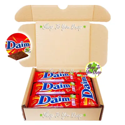 24 Cadbury Daim 28g Bars Personalised Gift Box Chocolate Hamper Dime✨Cheapest✨🍫 • £19.60