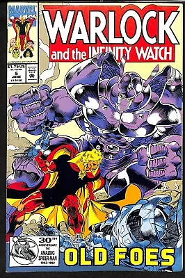 WARLOCK AND THE INFINITY WATCH #5 -  OLD FOES!  (Marvel June 1992) B&B {60} • $1
