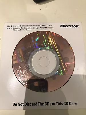Microsoft Office Small Business Edition 2003 • $25